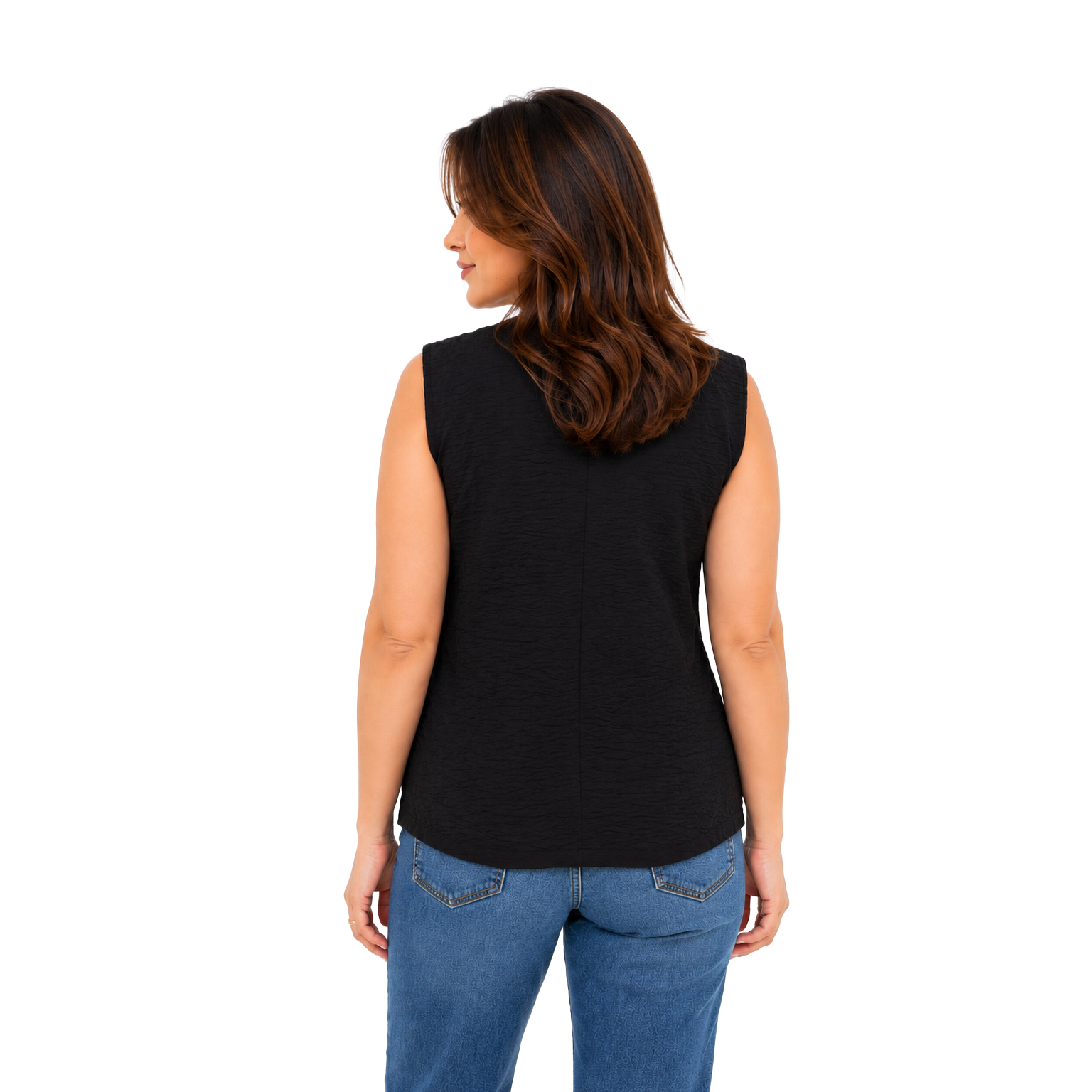 Elara Wrap Vest, Black