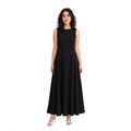 Essence Riviera Linen Dress, Black