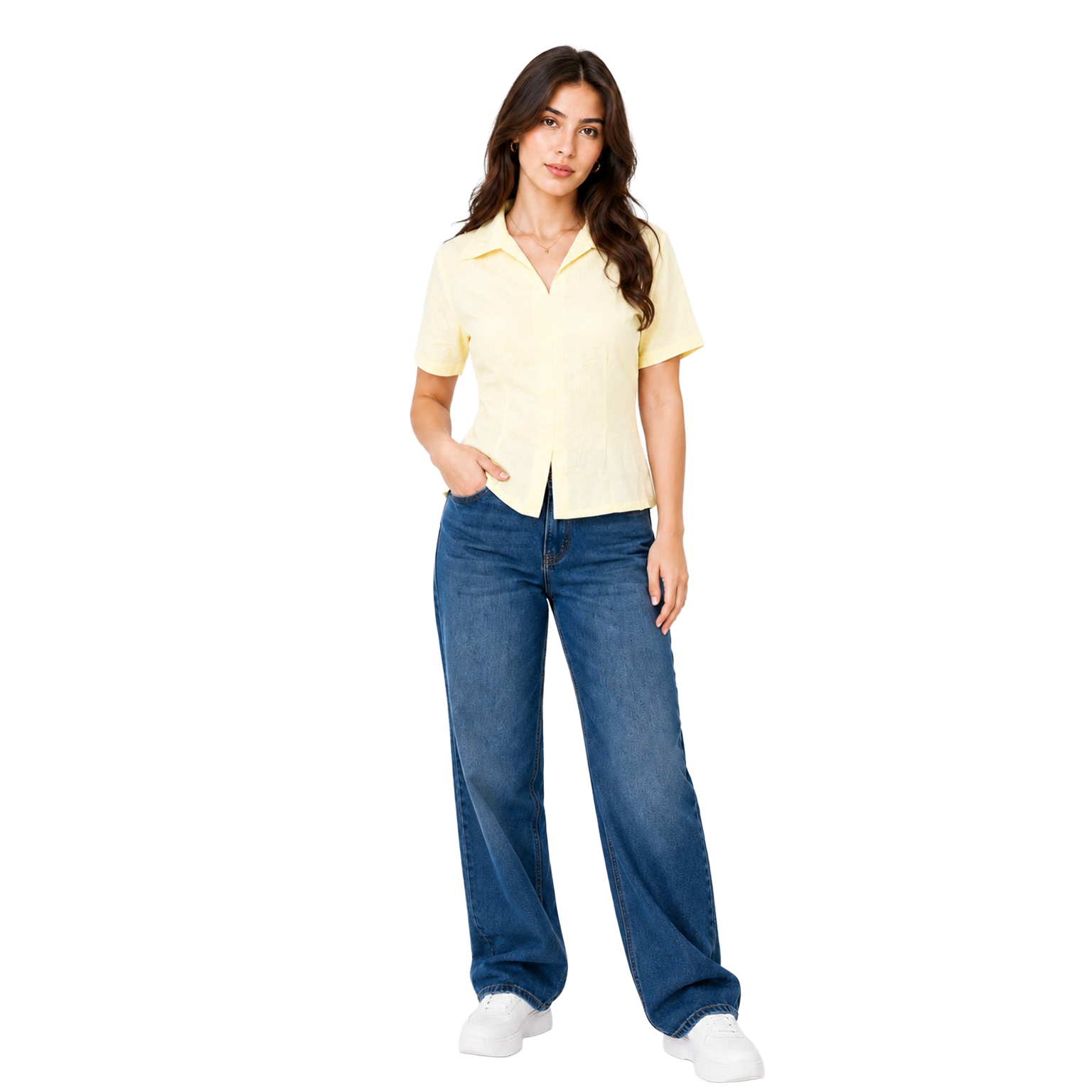Luna linen blouse, Yellow