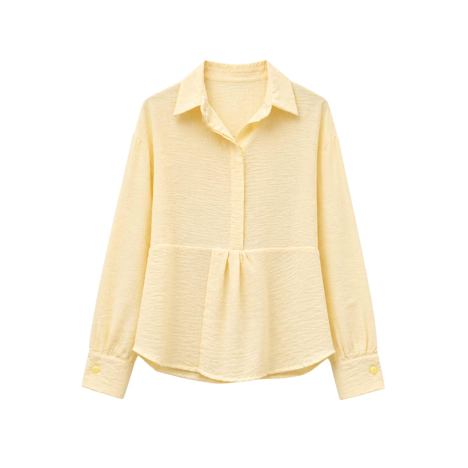 Twist Waist Blouse, Yellow