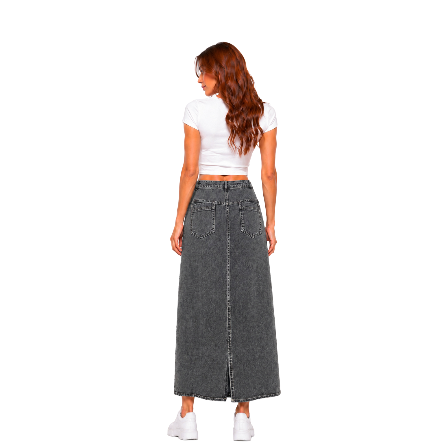Denara Denim Maxi Skirt
