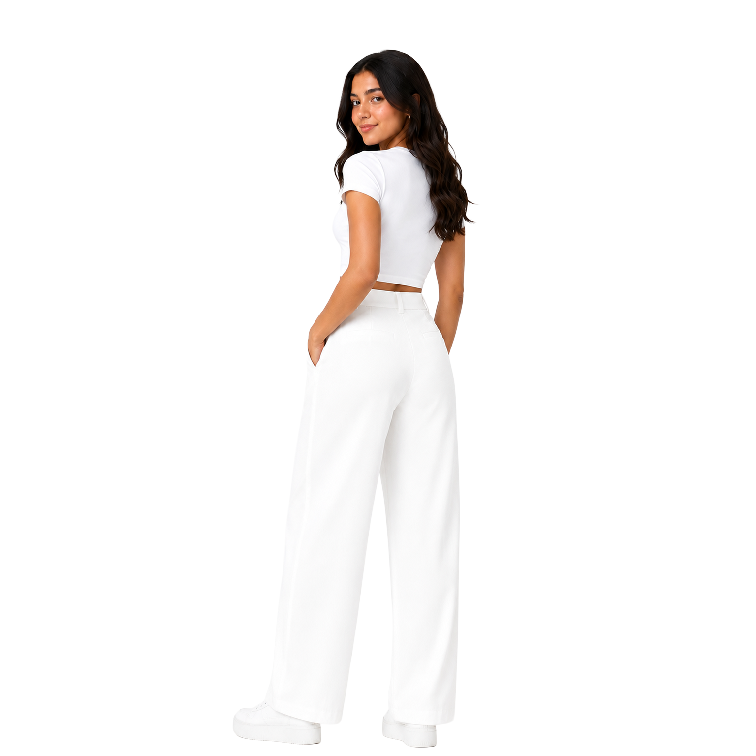 Pleora Wrap Pants, White