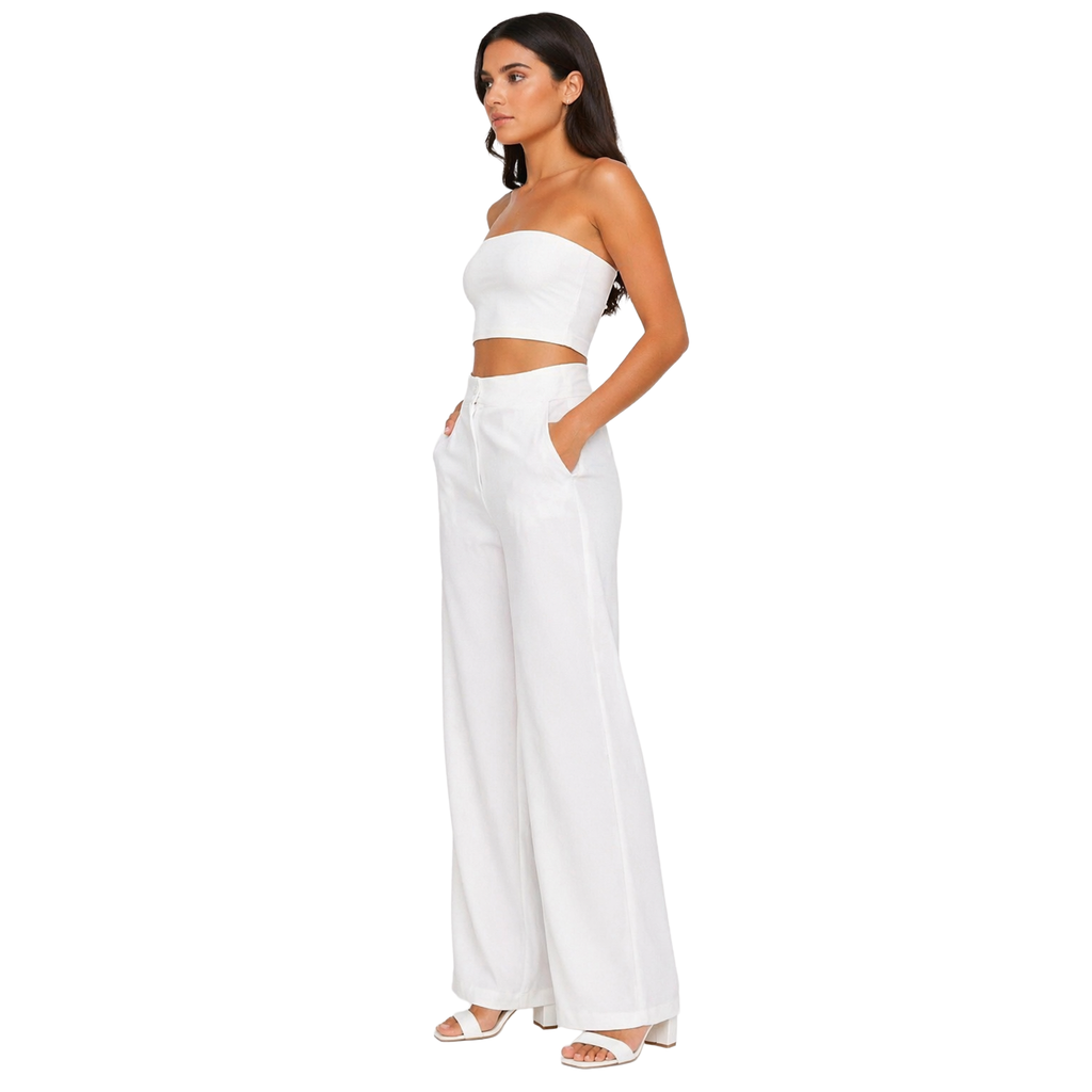 Strawide Pants, Off-White