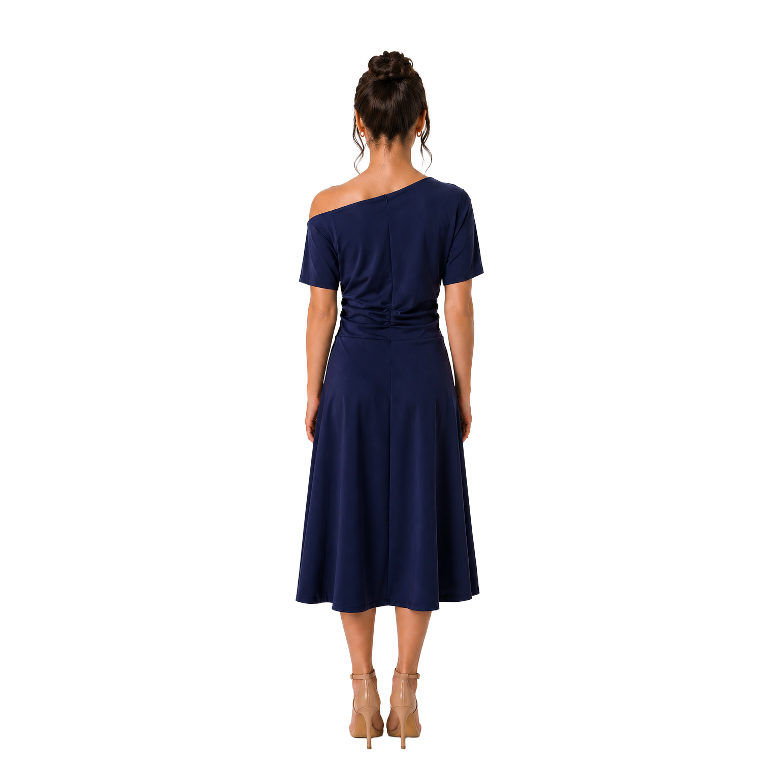 Célune Lycra Dress, Navy Blue