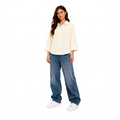 Sorel Linen Oversized Blouse, Butter Yellow