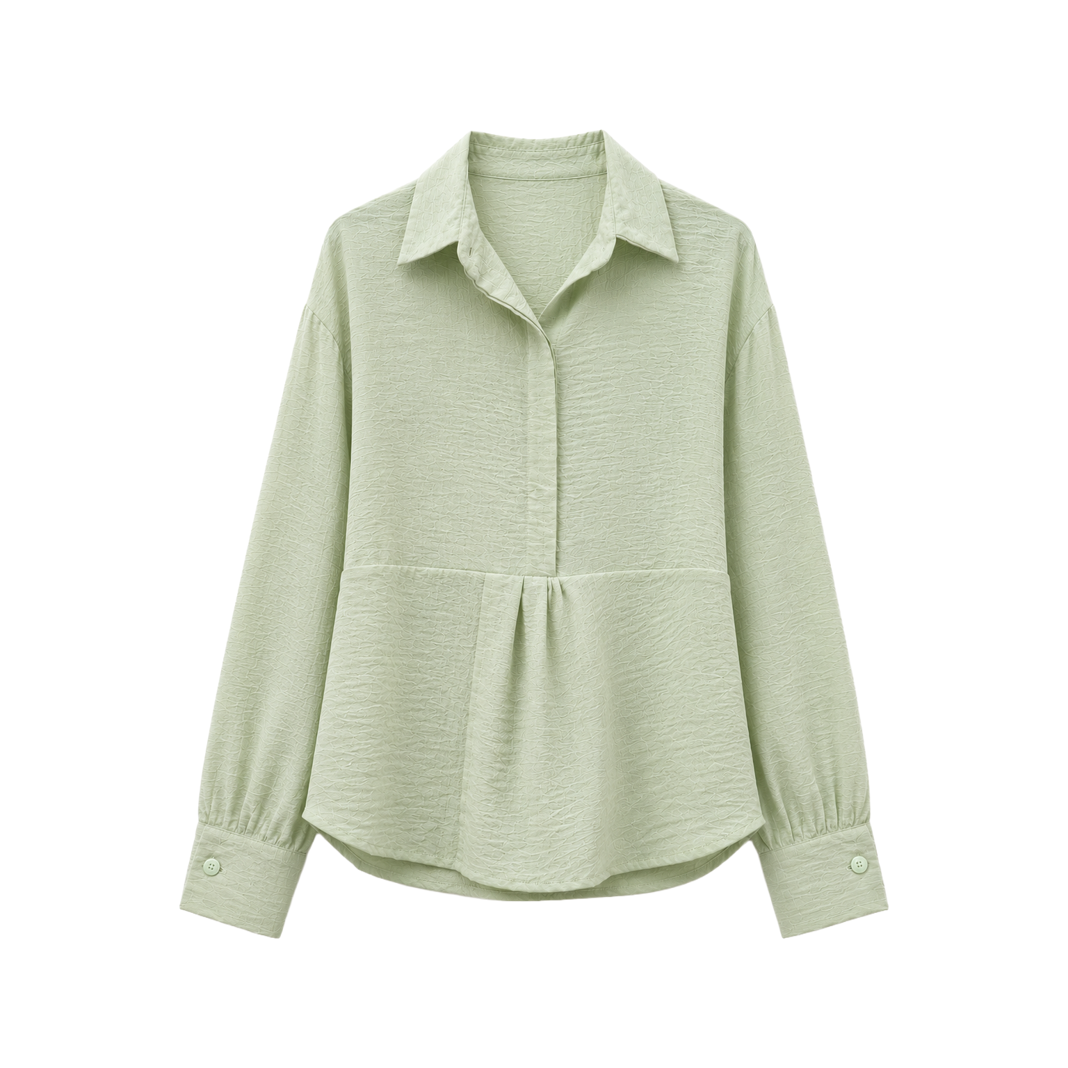 Twist Waist Blouse, Mint Green