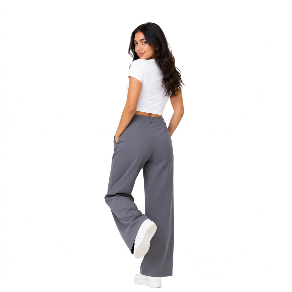 Pleora Wrap Pants, Grey