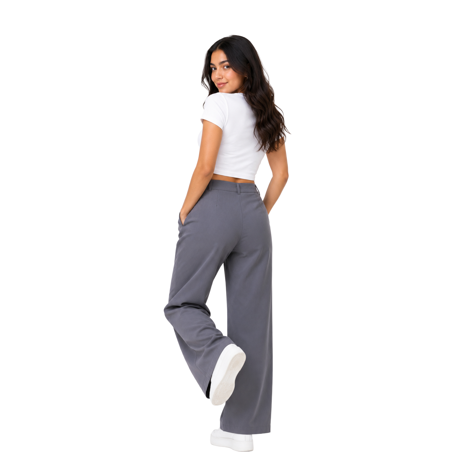 Pleora Wrap Pants, Grey