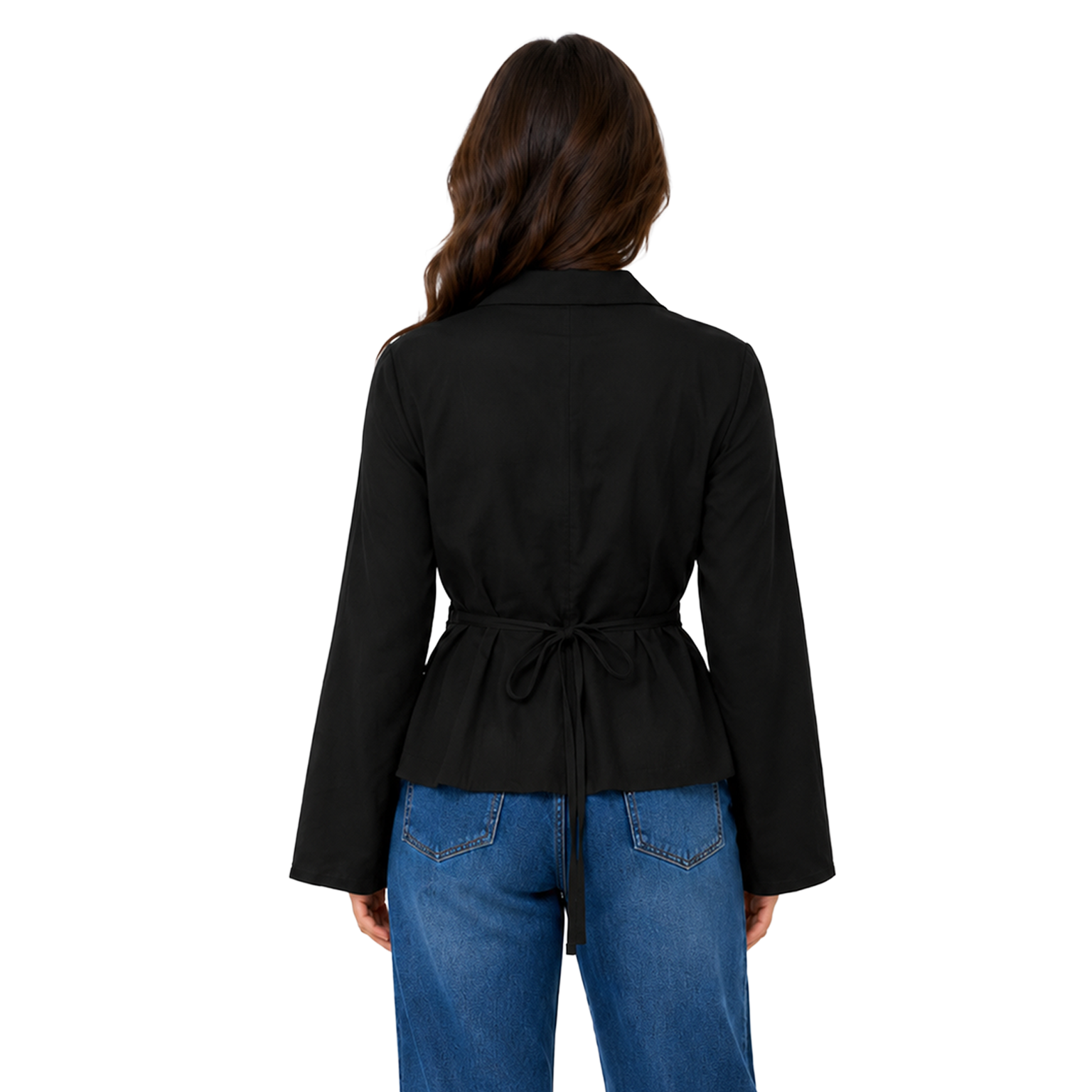Camille Linen Shirt, Black
