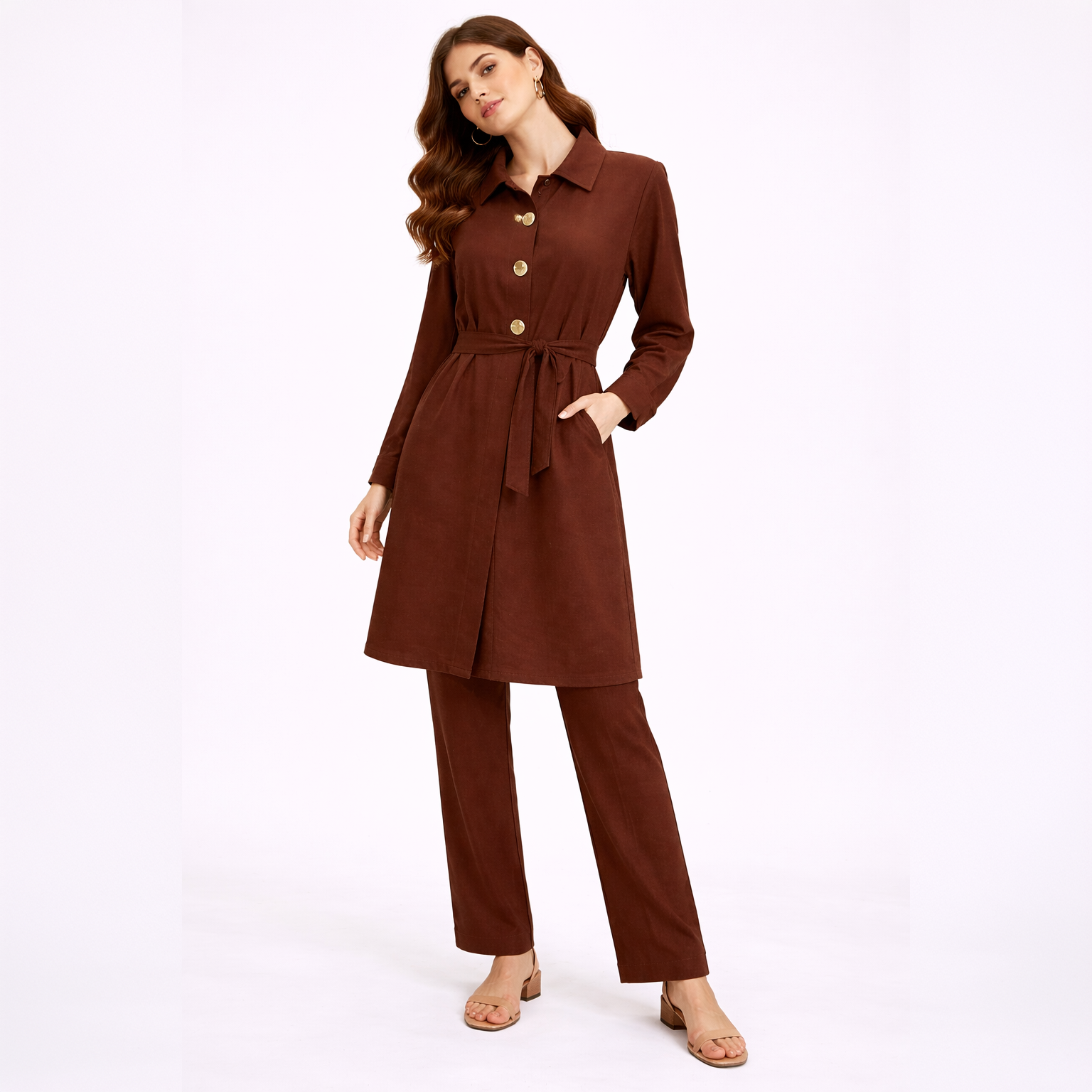 City Tunic, Brown