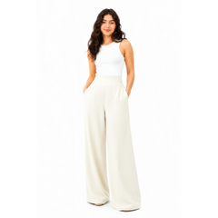 Sienna Linen Pants, Beige
