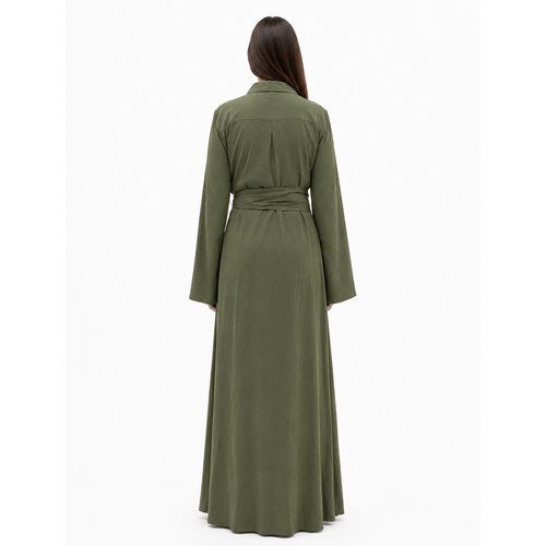 Estelle Flare Sleeve Maxi Dress, Olive