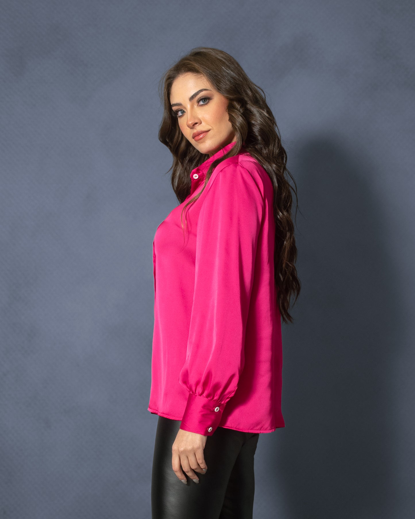 La Reine Plain Satin Blouse