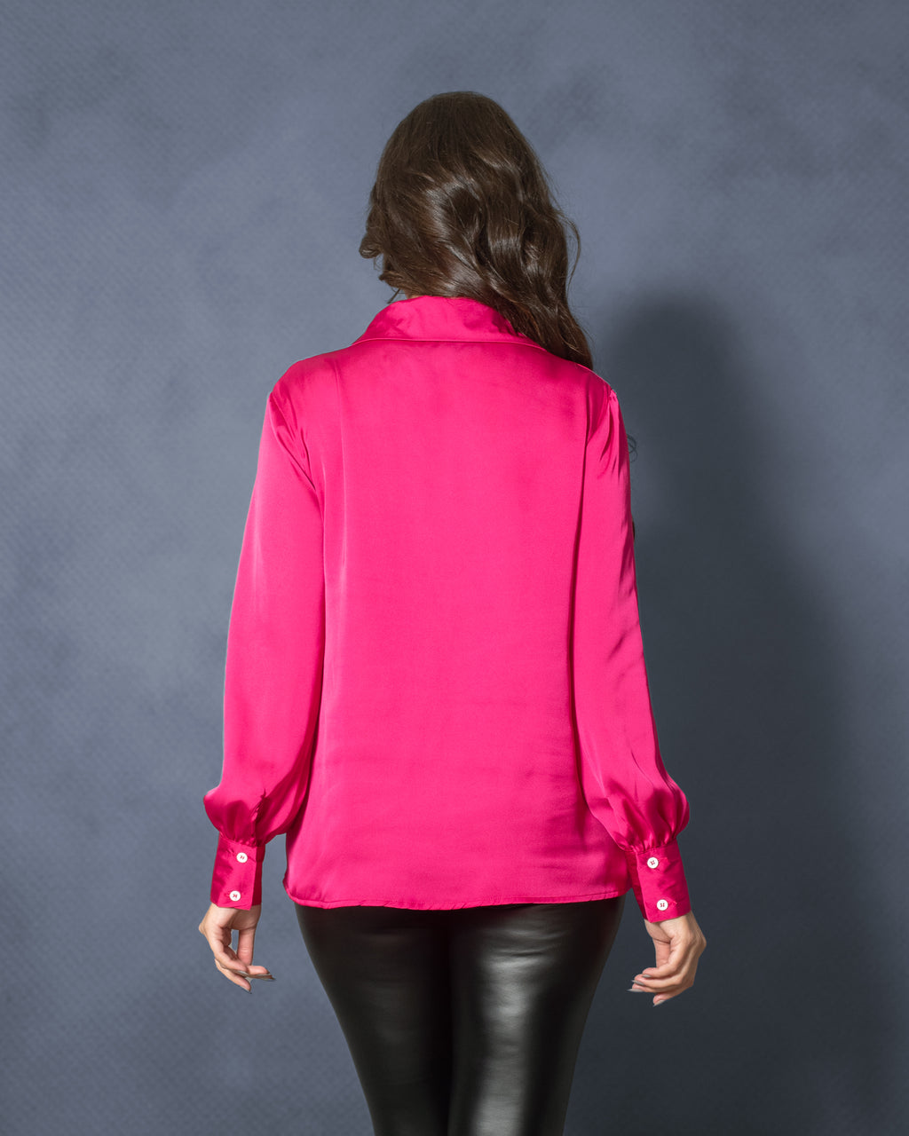La Reine Plain Satin Blouse