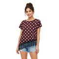 Willow Dot Lace Top, Brown