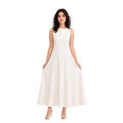 Essence Riviera Linen Dress, Beige