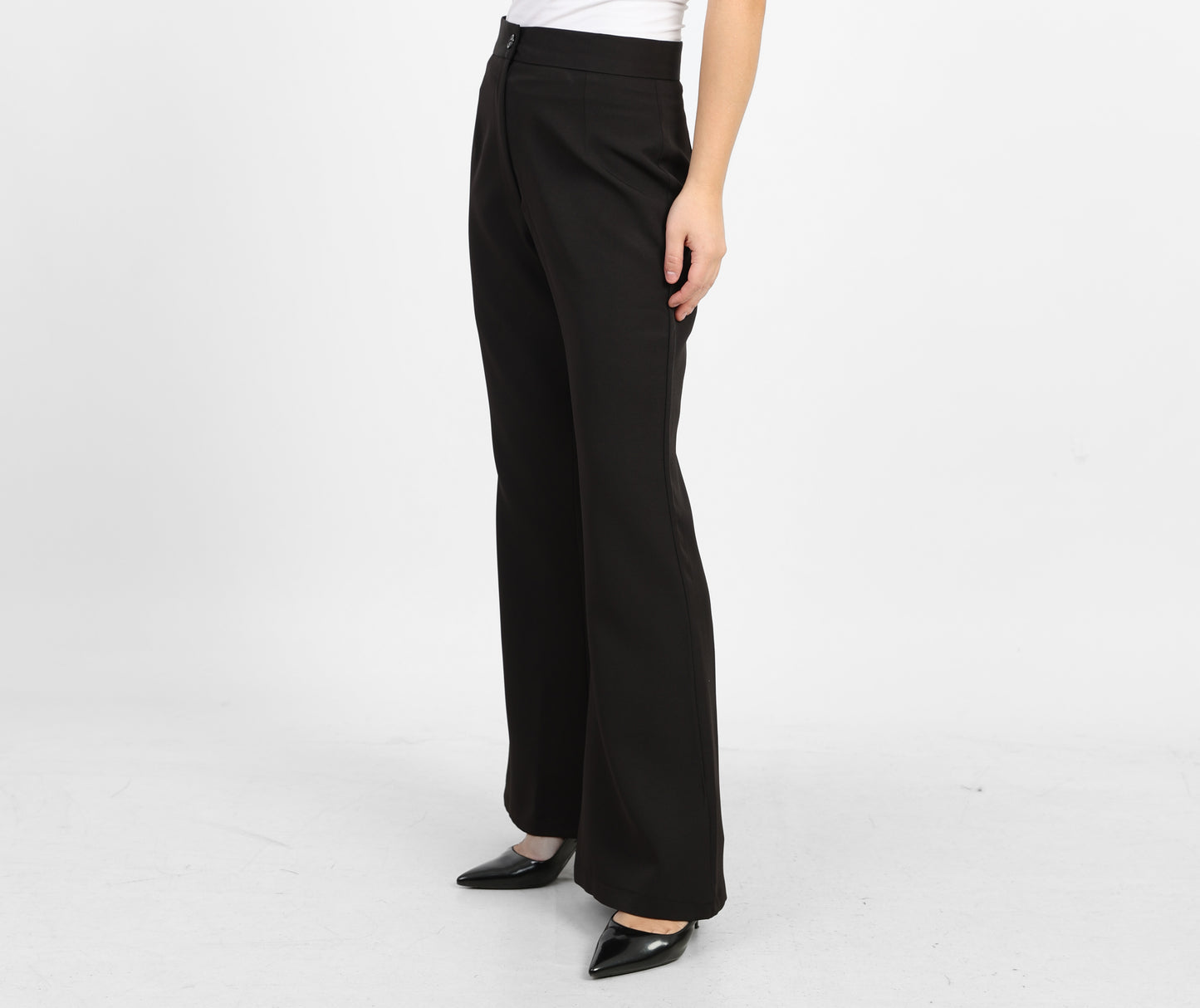 La Reine Black Formal Flare Pants