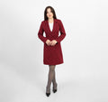 La Reine Burgundy A-Line Blazer Dress