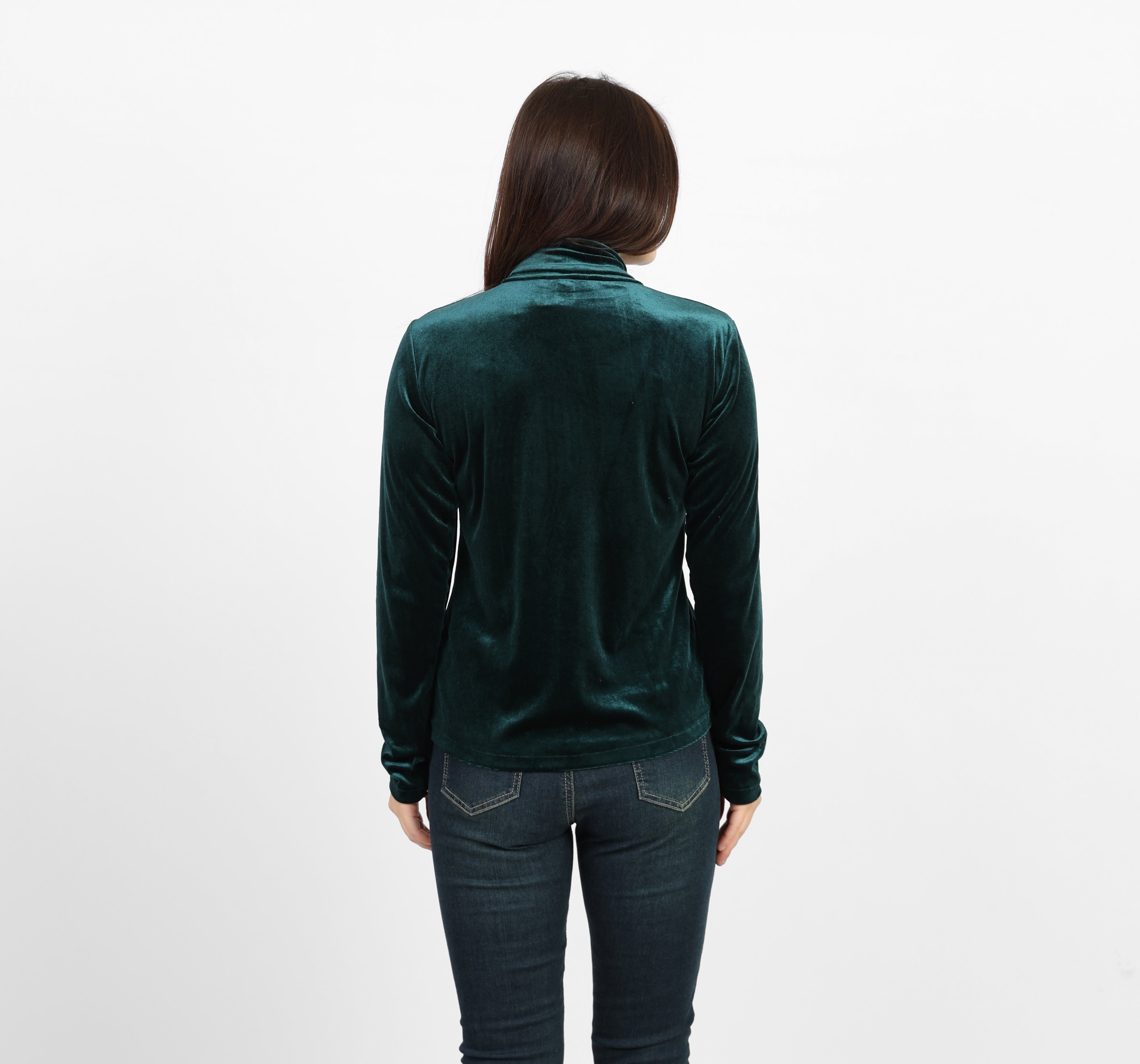 بلوزة لا رين أوليف ذات تصميم أمامي مكشكش وربطة عنق 