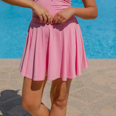 طقم سباحة La Reine باللون الوردي (تنورة فقط)