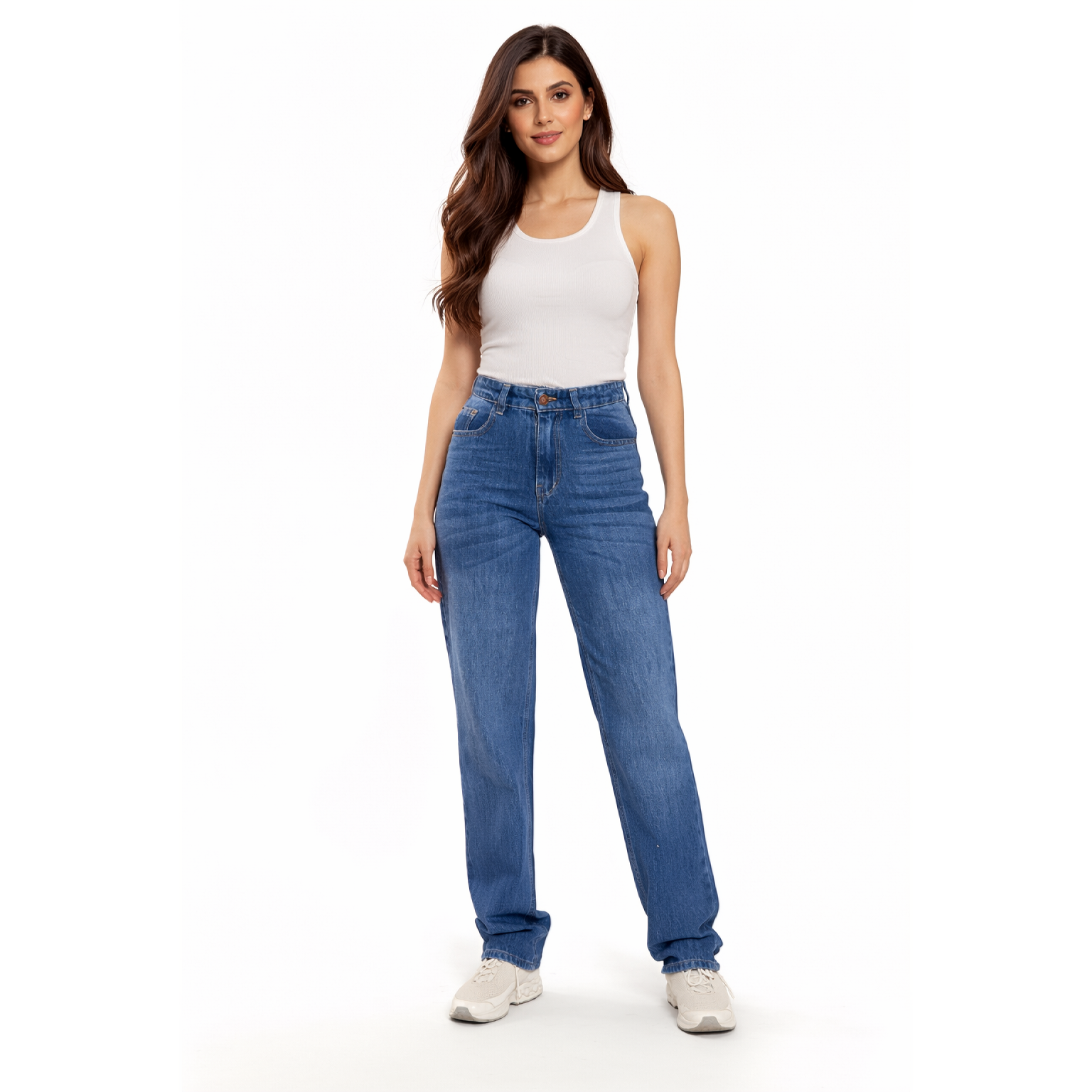 La Reine Dark Jeans straight Leg Pants