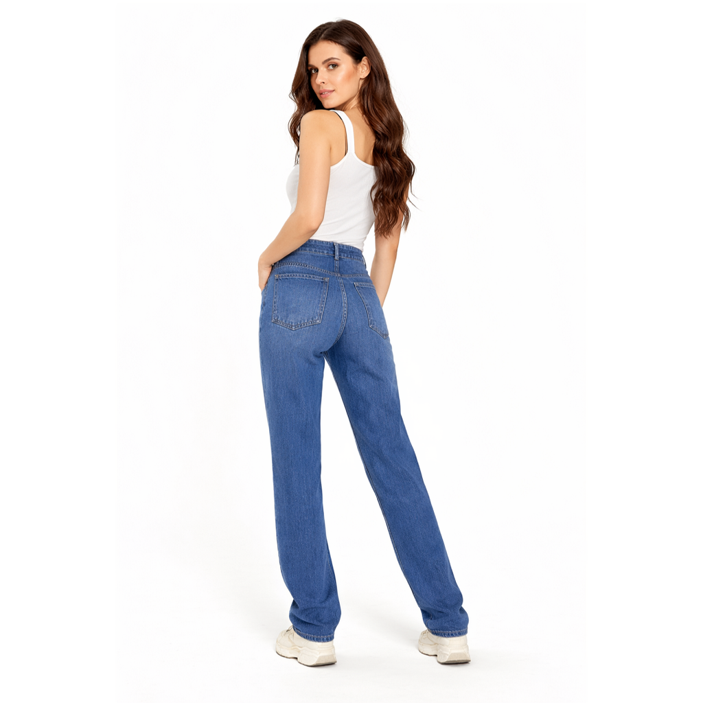 La Reine Dark Jeans straight Leg Pants