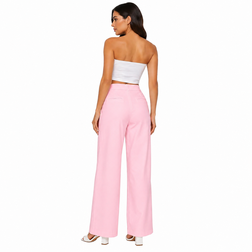 Strawide Pants, Rose