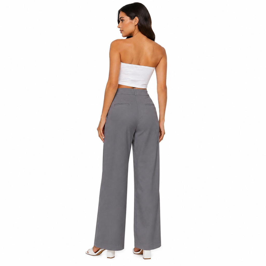 Strawide Pants, Grey