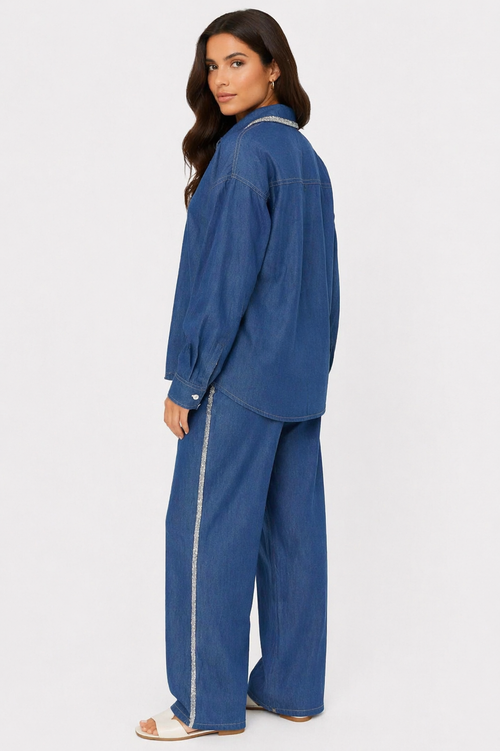 Glint Denim Blouse