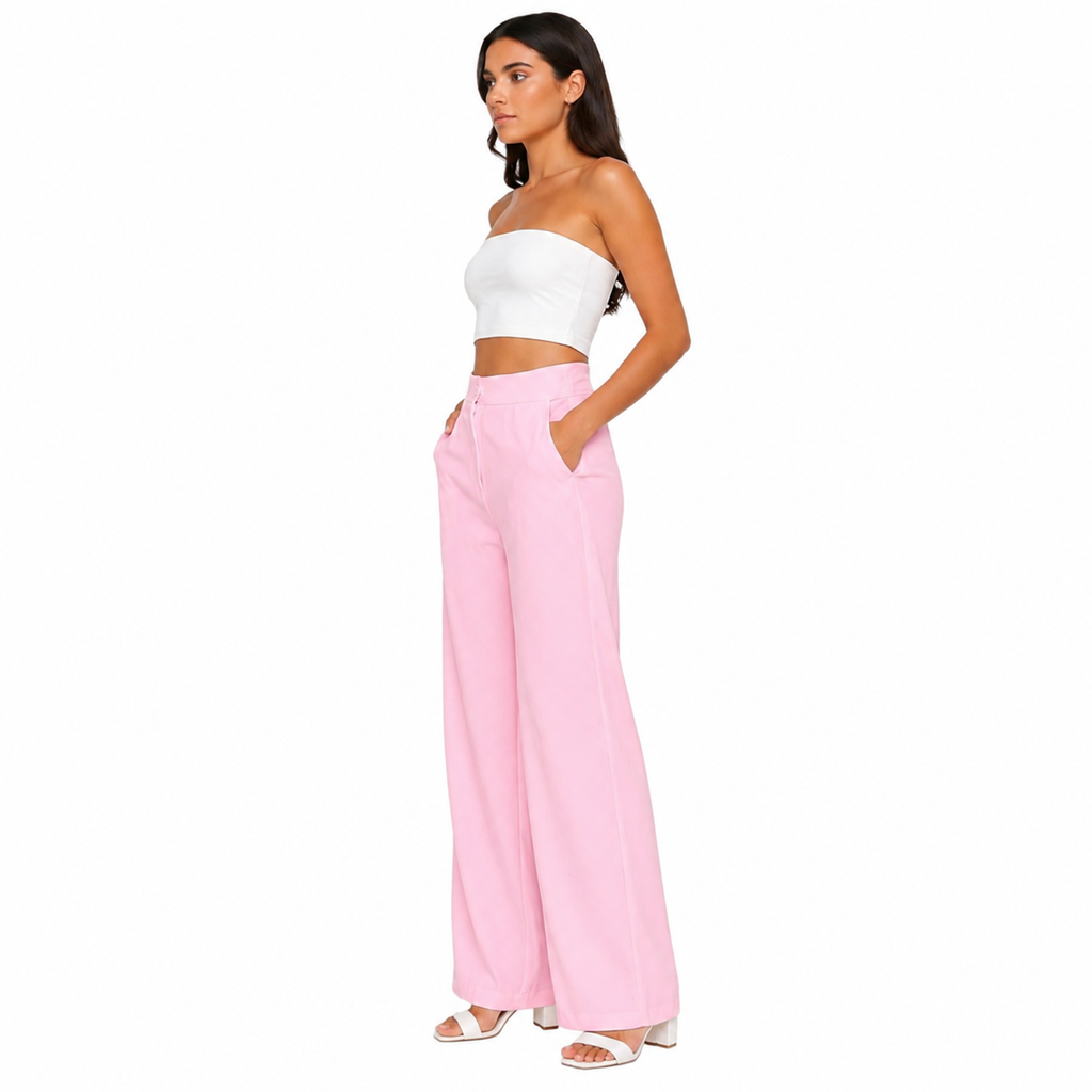Strawide Pants, Rose