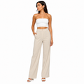 Strawide Pants, Beige